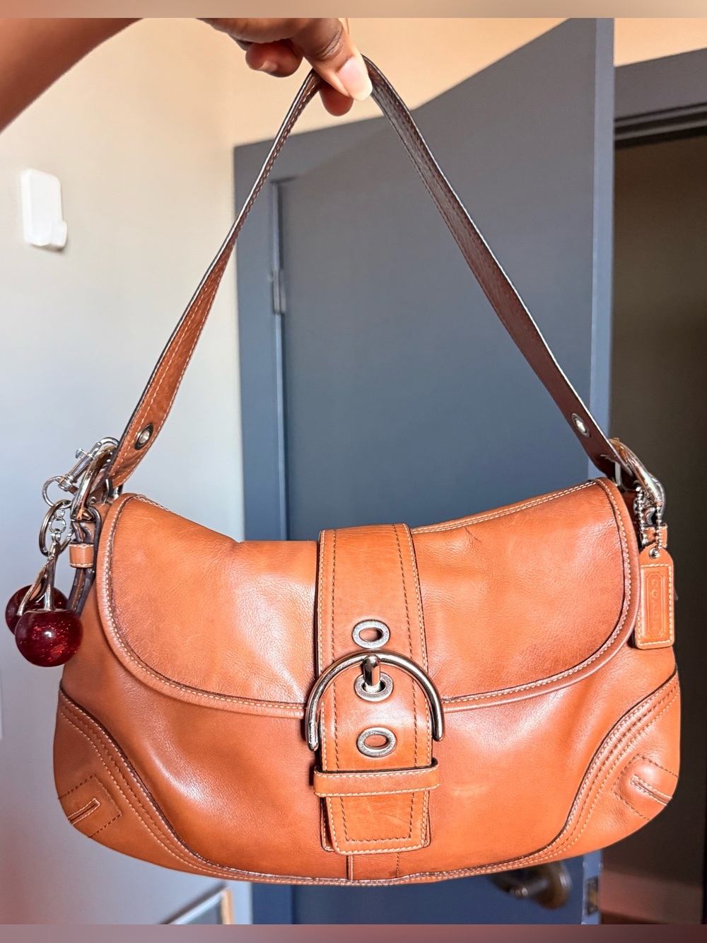 Coach Cognac Brown Leather Soho